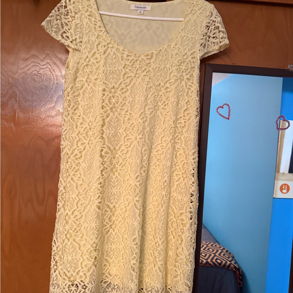 Lace Yellow Dress